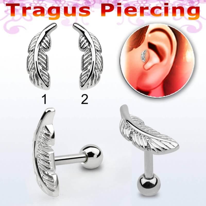 Feather Shaped Top Tragus