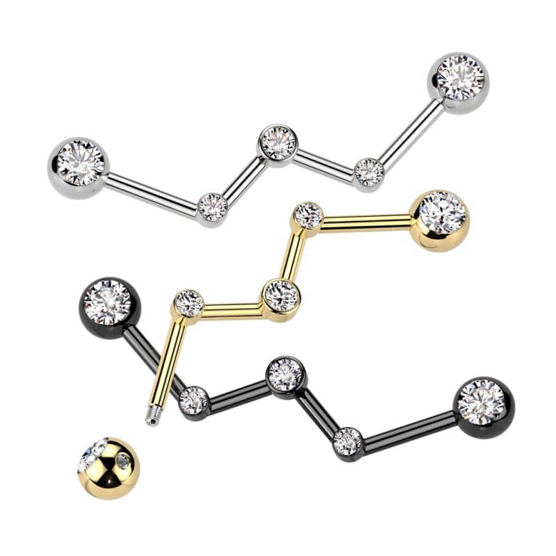Industrial Piercingstav Zig Zag