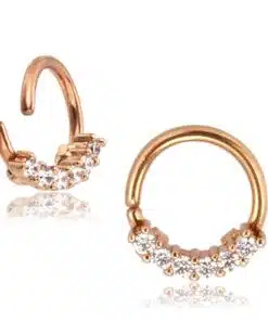 Ändlös Ring / Septum Smycke Rose Gold
