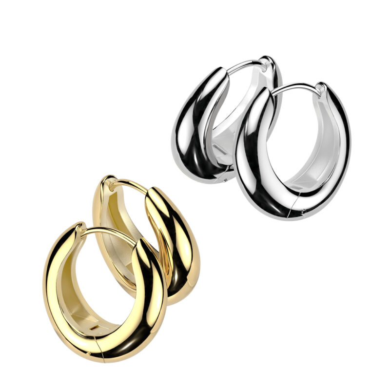 Örhängen Wide Hinged Hoop